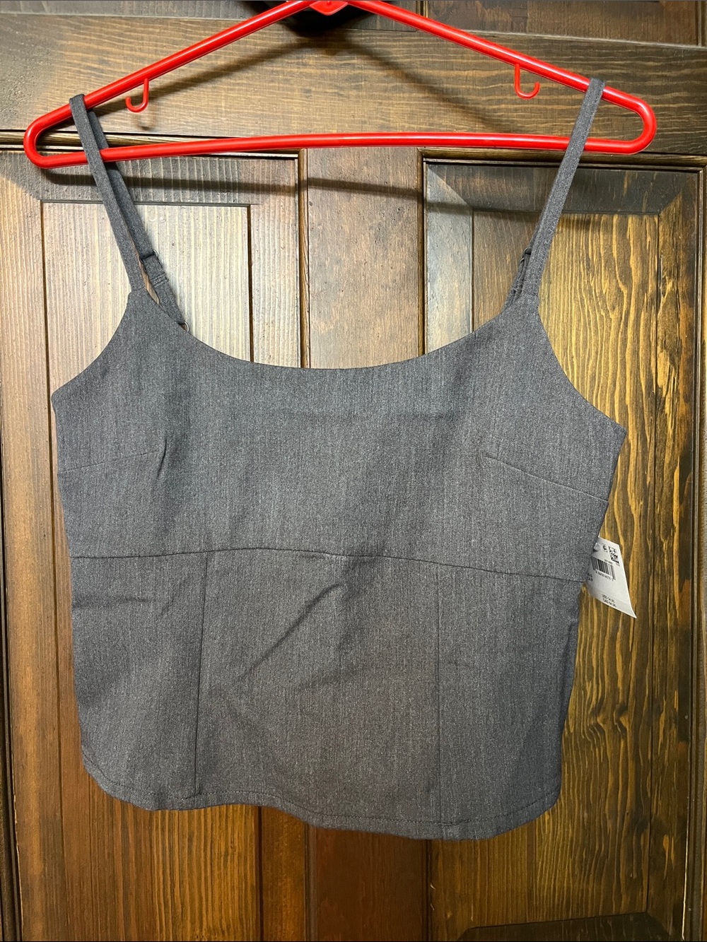 American Eagle Outfitters Gray Square Neck Camisole